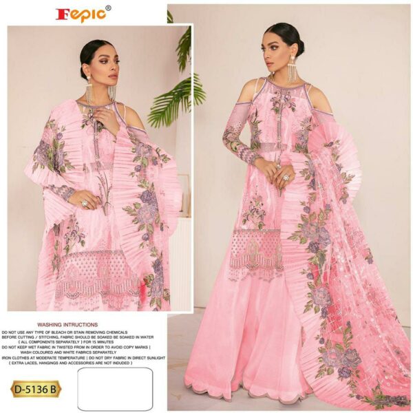 Fepic Rosemeen 5136 Colours  Georgette With Embroidery Pakistani Salwar Kameez At Wholesale Prices