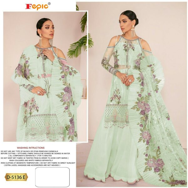 Fepic Rosemeen 5136 Colours  Georgette With Embroidery Pakistani Salwar Kameez At Wholesale Prices