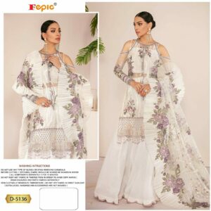 Fepic Rosemeen 5136 Colours  Georgette With Embroidery Pakistani Salwar Kameez At Wholesale Prices