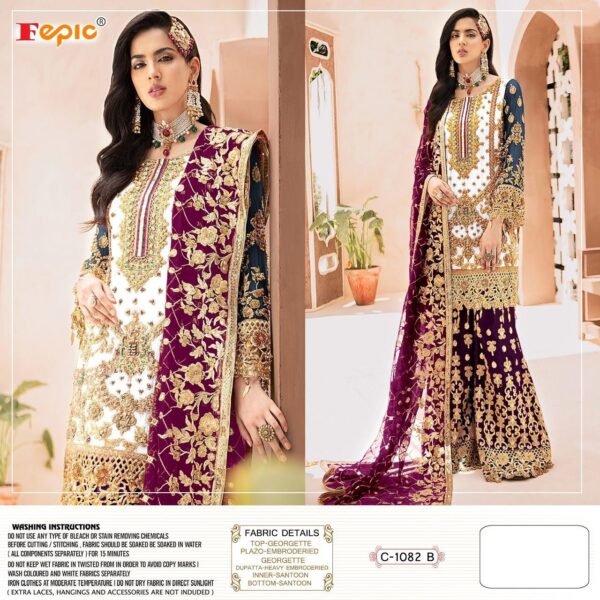 Fepic Rosemeen C-1082 Colours Georgette Heavy Embroidery Pakistani Salwar Kameez Wholesale