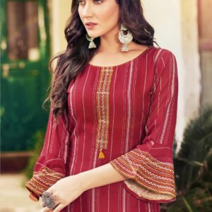 Mittoo Present Mayurika Vol 4 Viscose Weaving Pattern Kurtis Catalog Wholesaler Surat