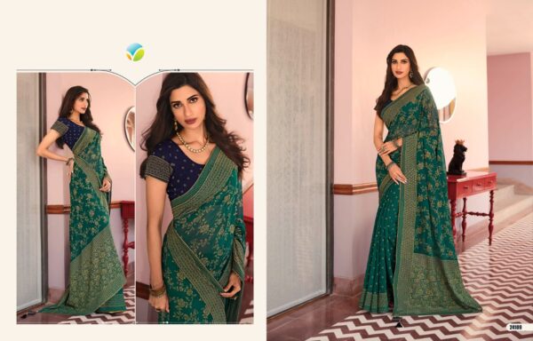 Vinay Sheesha Starwalk 66 Georgette Foil Work Sarees Collection