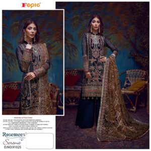 Fepic Rosemeen D.no 91025 Latest Heavy  Georgette Pakistani Suits.