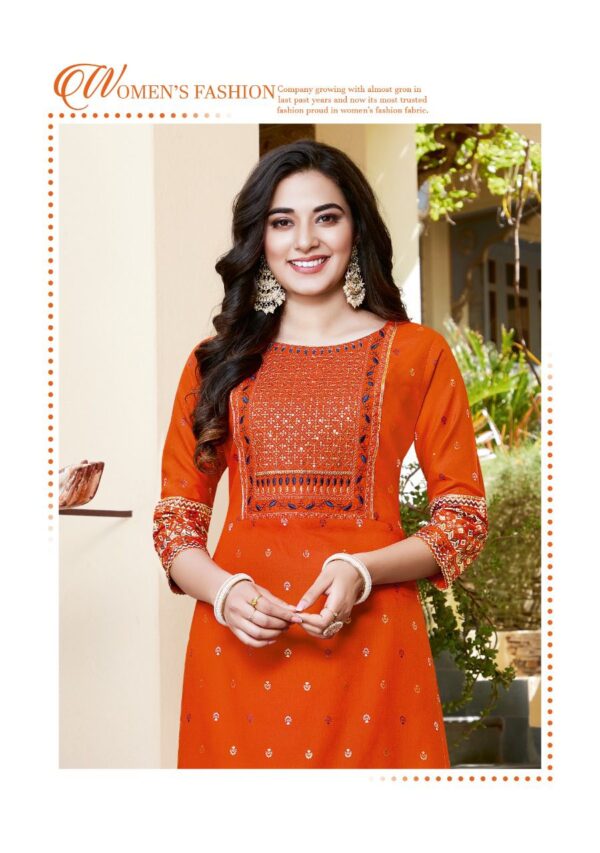 Kajal Style Present Fashion Label Vol 8 Heavy Rayon Kurti With Flair  Palazzo Catalog Wholesaler