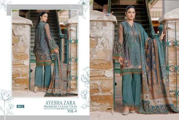 Shree Fab Ayesha Zara Premium Collection Vol 4 Cotton Print Embroidery Latest Pakistani Salwar Kameez Catalogue