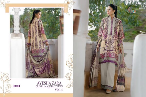 Shree Fab Ayesha Zara Premium Collection Vol 4 Cotton Print Embroidery Latest Pakistani Salwar Kameez Catalogue
