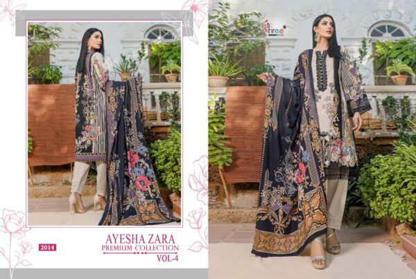 Shree Fab Ayesha Zara Premium Collection Vol 4 Cotton Print Embroidery Latest Pakistani Salwar Kameez Catalogue