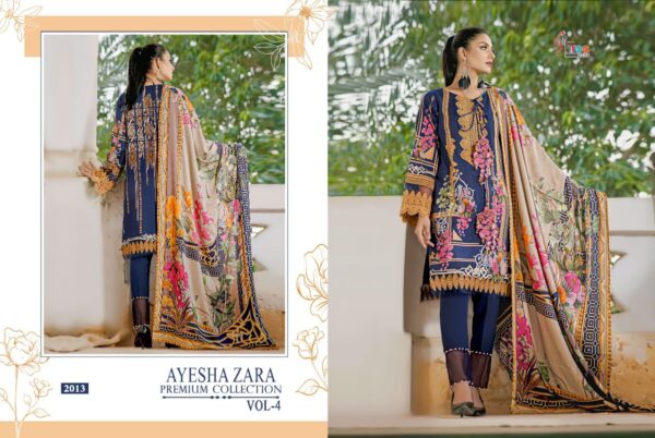 Shree Fab Ayesha Zara Premium Collection Vol 4 Cotton Print Embroidery Latest Pakistani Salwar Kameez Catalogue