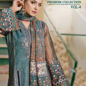 Shree Fab Ayesha Zara Premium Collection Vol 4 Cotton Print Embroidery Latest Pakistani Salwar Kameez Catalogue