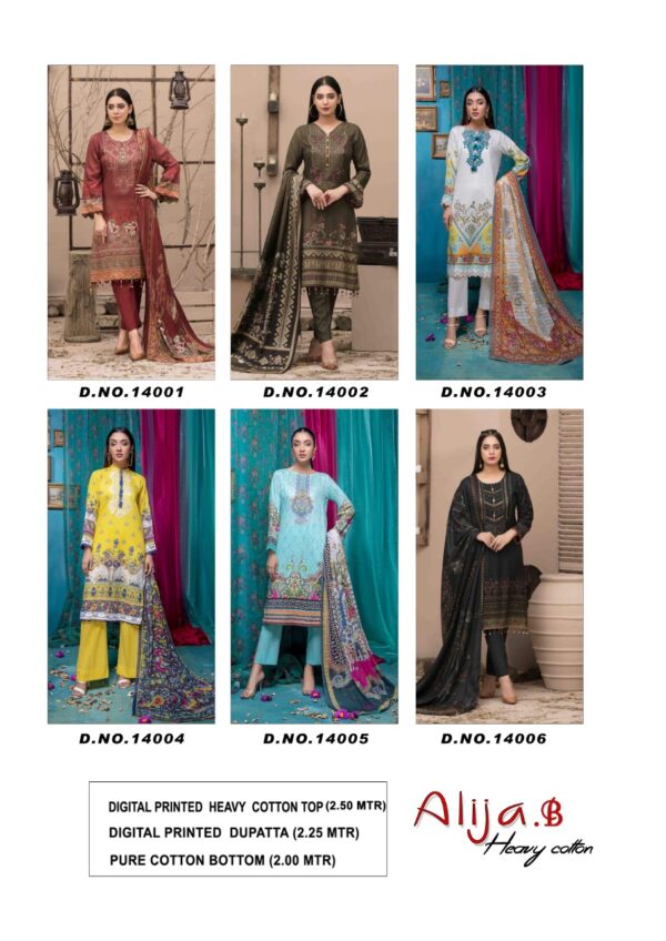Keval Fab Alija B Vol 14 Heavy Cotton Print Karachi Dress Material Collection