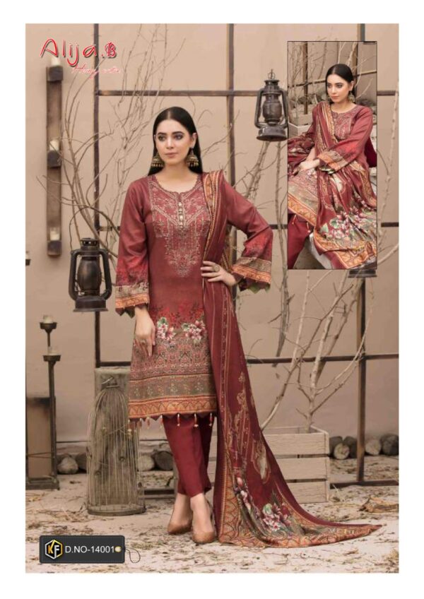 Keval Fab Alija B Vol 14 Heavy Cotton Print Karachi Dress Material Collection