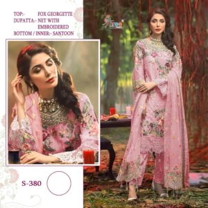 Shree Fab S-380 Georgette Pakistani Suits Wholesaler Surat