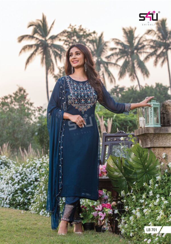 S4u Shivali Present La Bella Vol 7 Georgette Designer Kurtis Catalogue Wholesaler Surat