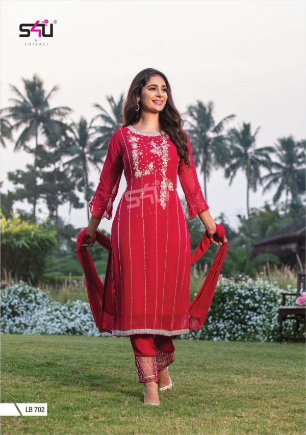 S4u Shivali Present La Bella Vol 7 Georgette Designer Kurtis Catalogue Wholesaler Surat