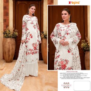 Fepic Rosemeen D 91007 C Georgette Heavy Embroidery Pakistani Salwar Kameez Wholesaler