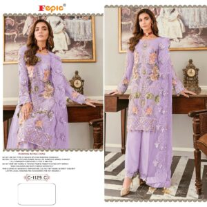 Fepic Rosemeen C 1129 C Net Embroidery Pakistani Suits Wholesaler