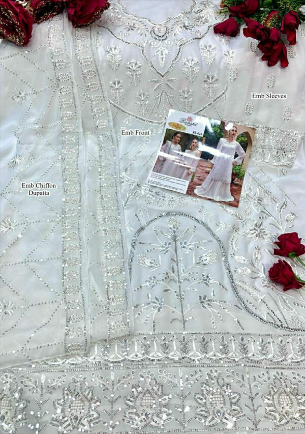 Ramsha Present R-423 Georgette Pakistani Suits Wholesaler