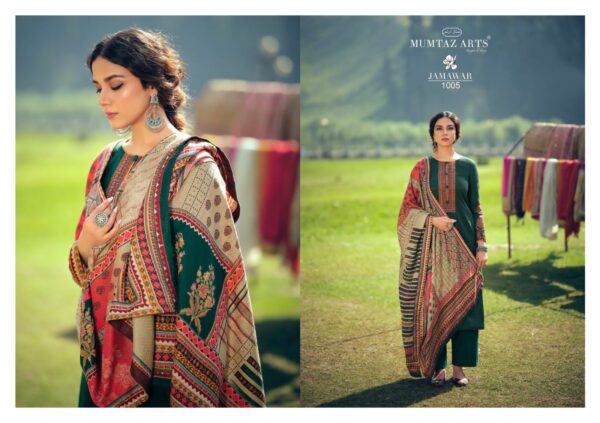 Mumtaz Arts Present Jamawar NX  Pashmina Embroidery Salwar Kameez Catalogue Wholesaler