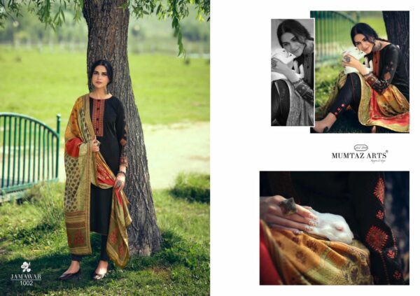 Mumtaz Arts Present Jamawar NX  Pashmina Embroidery Salwar Kameez Catalogue Wholesaler