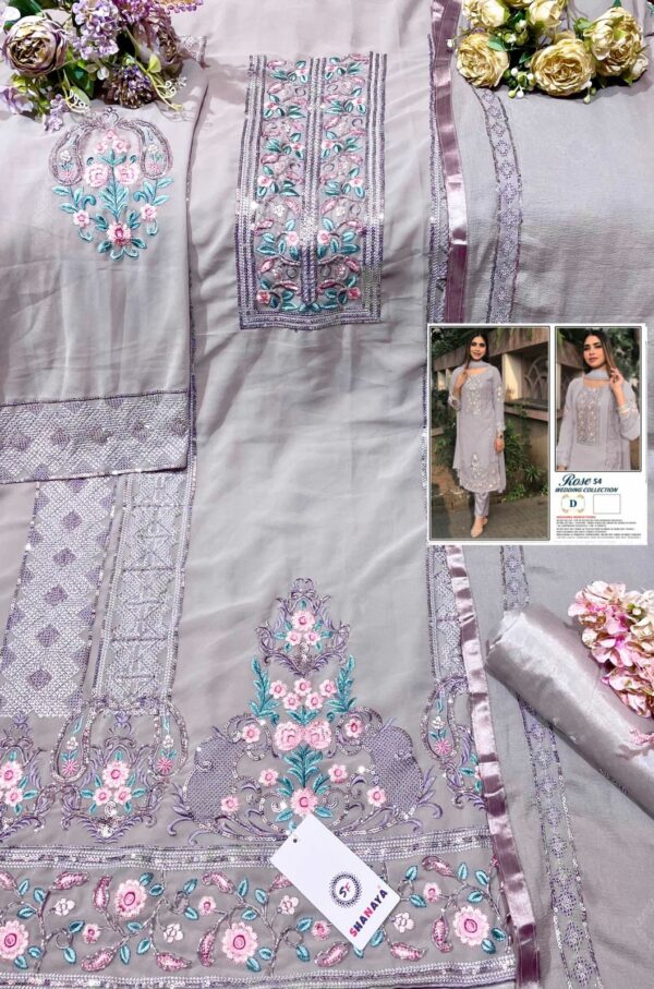 Shanaya Present Rose S4 Wedding Collection Pakistani Georgette Salwar Kameez Wholsale Prices Surat