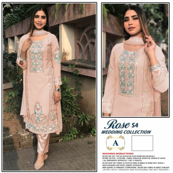 Shanaya Present Rose S4 Wedding Collection Pakistani Georgette Salwar Kameez Wholsale Prices Surat
