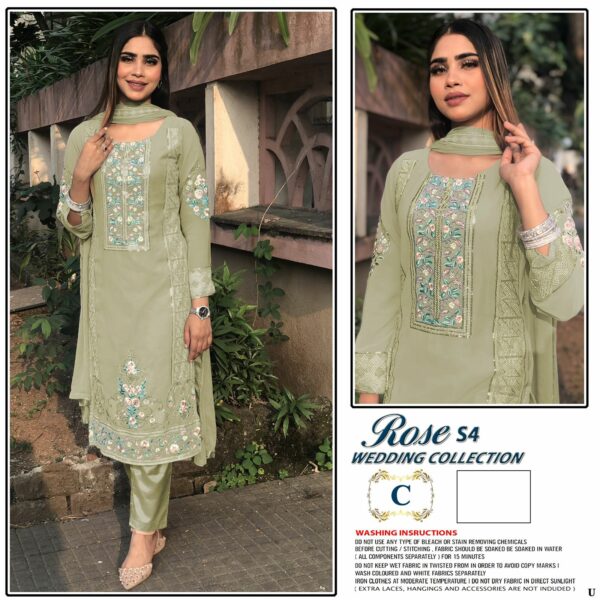 Shanaya Present Rose S4 Wedding Collection Pakistani Georgette Salwar Kameez Wholsale Prices Surat