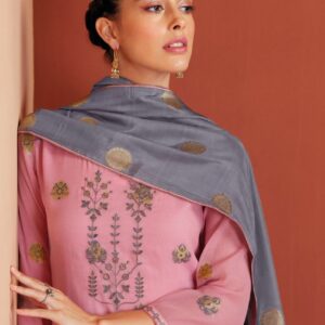 Ganga Vanya 723 Cotton Wooven Silk Handwork Salwar Kameez Catalog Wholesaler
