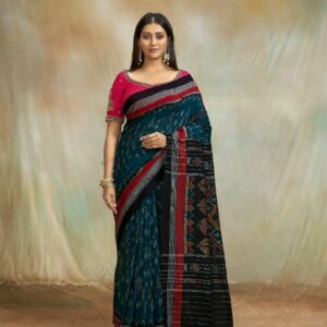 S.R. Brand Maggam Ikkat Print Fancy Saree Catalog Wholesaler Surat Gujarat