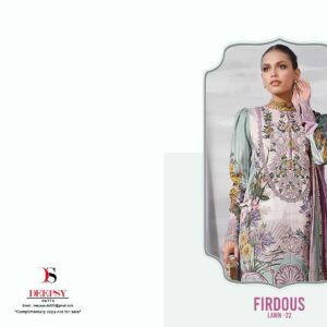 Deepsy Suits Present Firdous Lawn 22 Pure Cotton Embroidery Pakistani Salwar Kameez Catalog