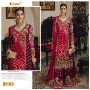 Fepic D 5163 Georgette Embroidery Pakistani Salwar Kameez