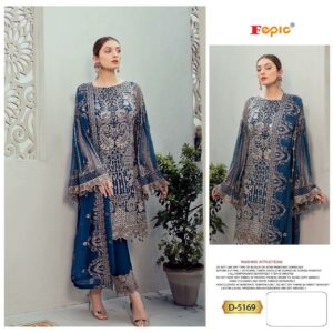Fepic D 5169 Exclusive Georgette Embroidery Pakistani Suits