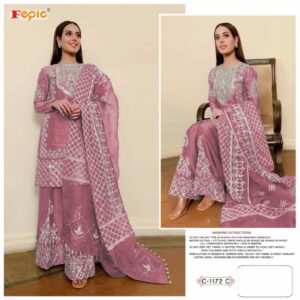 Fepic Rosemeen C 1172 C Organza Heavy Embroidery Pakistani Salwar Kameez