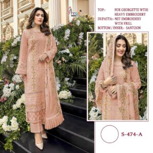 Shree Fab S 474 Colors Georgette Pakistani Salwar Kameez