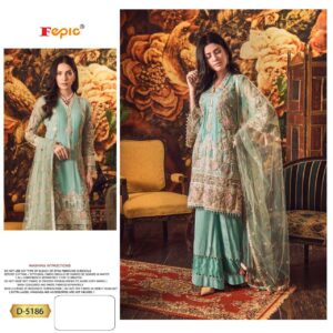 Fepic Rosemeen D 5186 Georgette Handwork Pakistani Suits