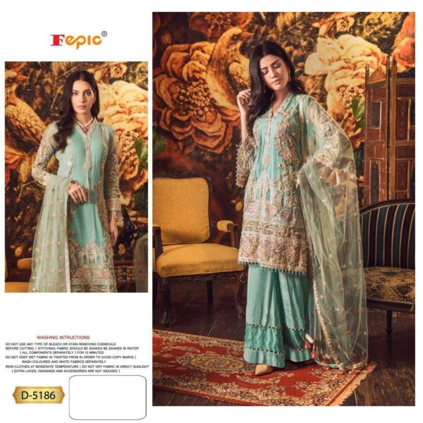 Fepic Rosemeen D 5186 Georgette Handwork Pakistani Suits