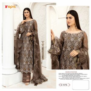 Fepic Rosemeen C 1175 Beautiful Net Embroidery And Handwork Pakistani Salwar Kameez