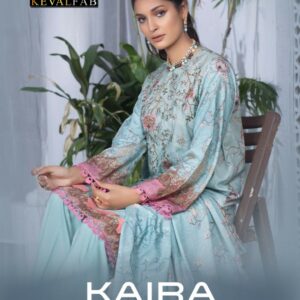 Keval Fab Kaira Vol 7 Exclusive Lawn Cotton Print Karachi Style Dress Material Catalog