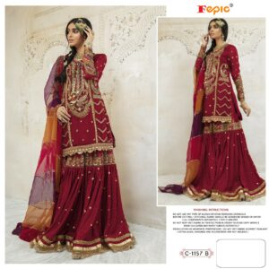 Fepic Rosemeen C 1157 B Georgette Beautiful Pakistani Salwar Kameez