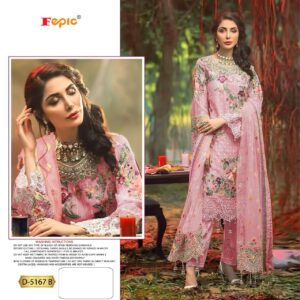 Fepic Rosemeen D 5167 B Georgette Pakistani Suits Bulk Seller