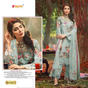 Fepic Rosemeen D 5167 Heavy Georgette Embroidery Pakistani Salwar Kameez