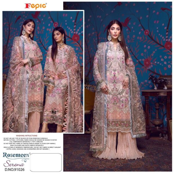 Fepic Rosemeen Serena D 91026 Heavy Georgette Pakistani Salwar Kameez
