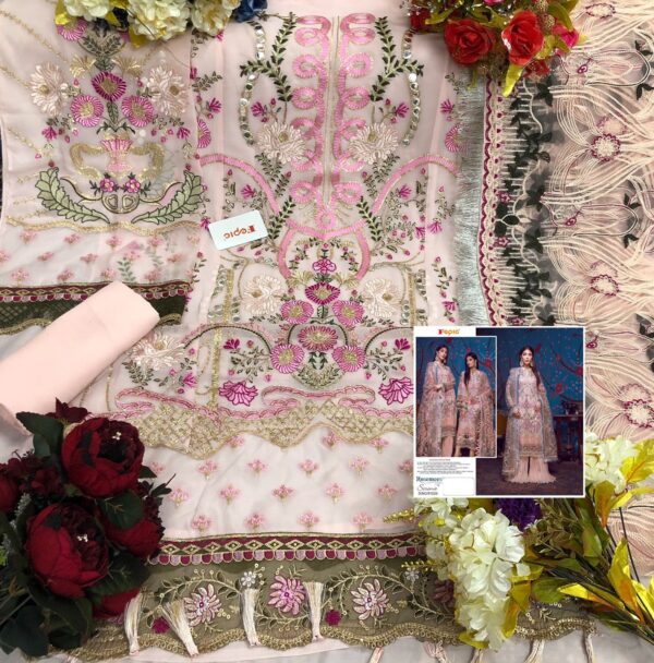 Fepic Rosemeen Serena D 91026 Heavy Georgette Pakistani Salwar Kameez
