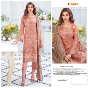 Fepic Rosemeen D 90017 Gerorgette Partywear Pakistani Suits