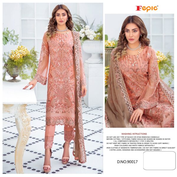 Fepic Rosemeen D 90017 Gerorgette Partywear Pakistani Suits