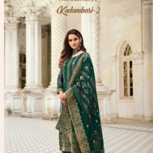 Meera Zisa Present  Charmy Kadambari 2 Viscose Dola Jequard Digital Print Salwar Kameez Catalog Wholesaler