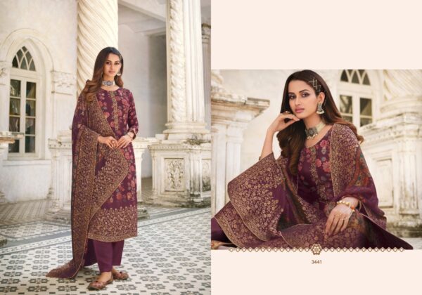 Meera Zisa Present  Charmy Kadambari 2 Viscose Dola Jequard Digital Print Salwar Kameez Catalog Wholesaler