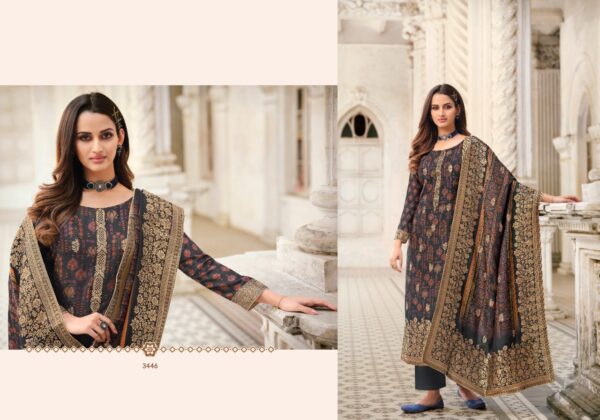 Meera Zisa Present  Charmy Kadambari 2 Viscose Dola Jequard Digital Print Salwar Kameez Catalog Wholesaler