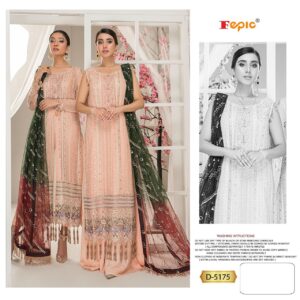 Fepic Rosemeen D 5175 Heavy Hand Work Georgette Pakistani Suits At Best Prices