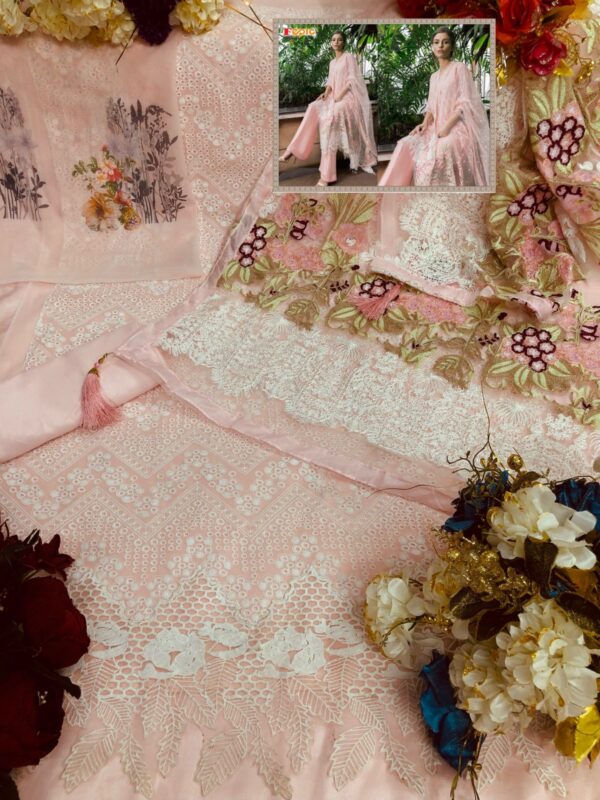 Fepic Rosemeen C 1184 Georgette Chikankari Designer Pakistani Salwar Kameez