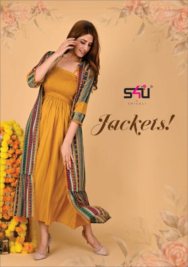 S4U SHIVALI PRESENT JACKETS BEAUTIFUL JACKET WITH MIDI DRESS